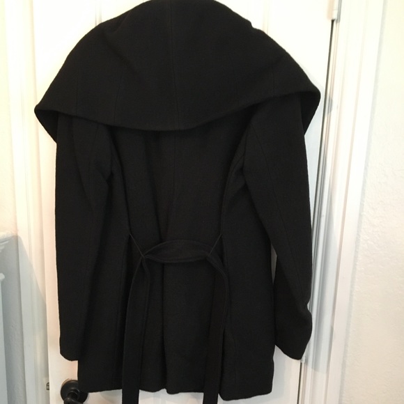 Express Black Pea Coat - Picture 6 of 9